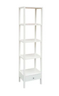 Art. 731 Libreria con 1 Cassetto Bianco Opaco in Legno Massello