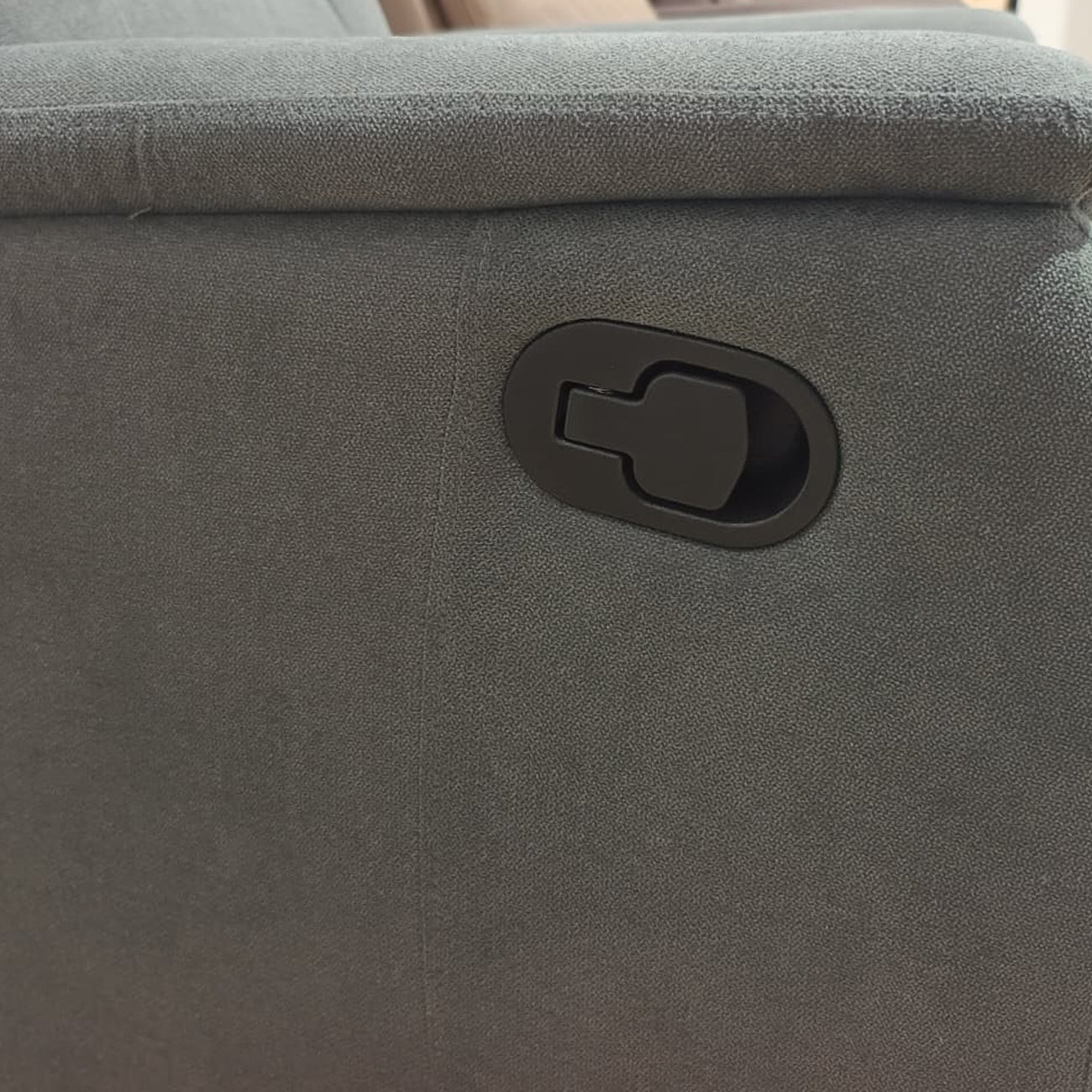 Poltrona Relax Ariel – Recliner manuale in ciniglia con doppia imbottitura