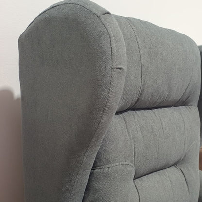 Poltrona Relax Ariel – Recliner manuale in ciniglia con doppia imbottitura