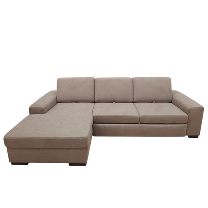 Gaia Traslabile con chaise-longue | Divano 3 Posti Letto Design Moderno e Comfort