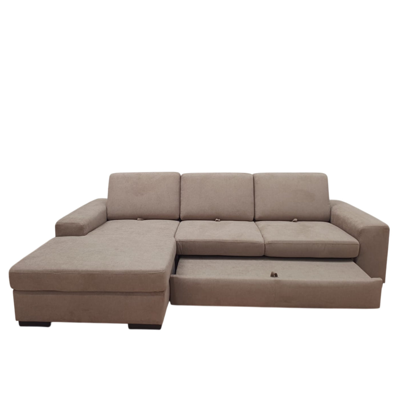 Gaia Traslabile con chaise-longue | Divano 3 Posti Letto Design Moderno e Comfort