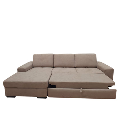 Gaia Traslabile con chaise-longue | Divano 3 Posti Letto Design Moderno e Comfort