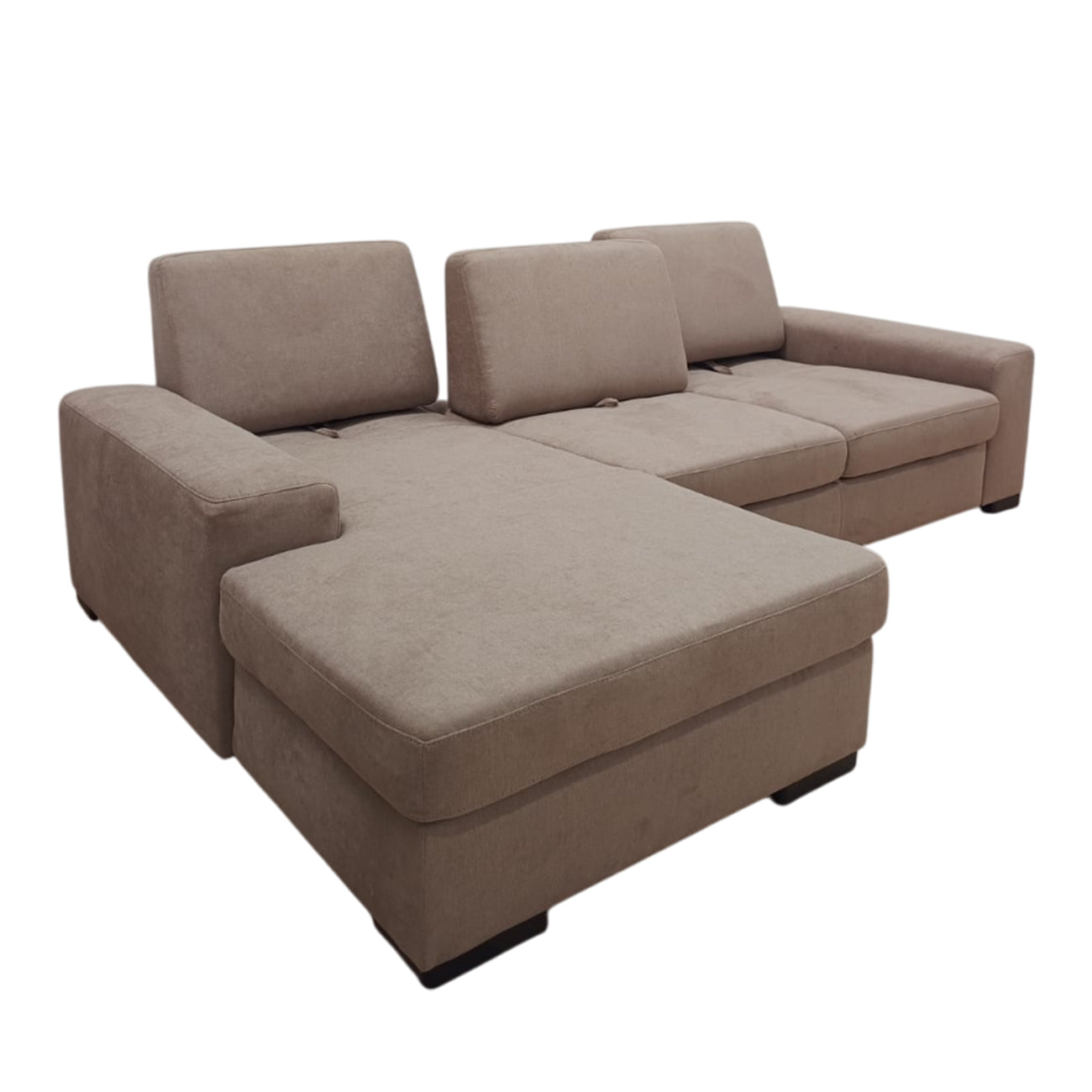 Gaia Traslabile con chaise-longue | Divano 3 Posti Letto Design Moderno e Comfort