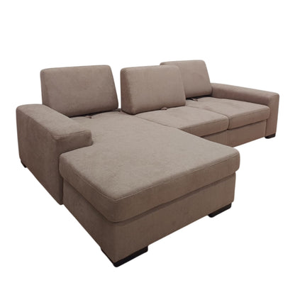 Gaia Traslabile con chaise-longue | Divano 3 Posti Letto Design Moderno e Comfort