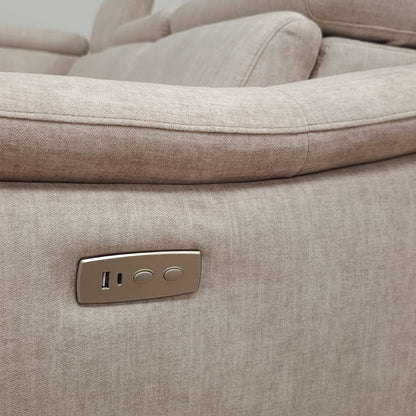 Divano Nelson con Poggiatesta Regolabile e Recliner Elettrico | Comfort e Design Moderno