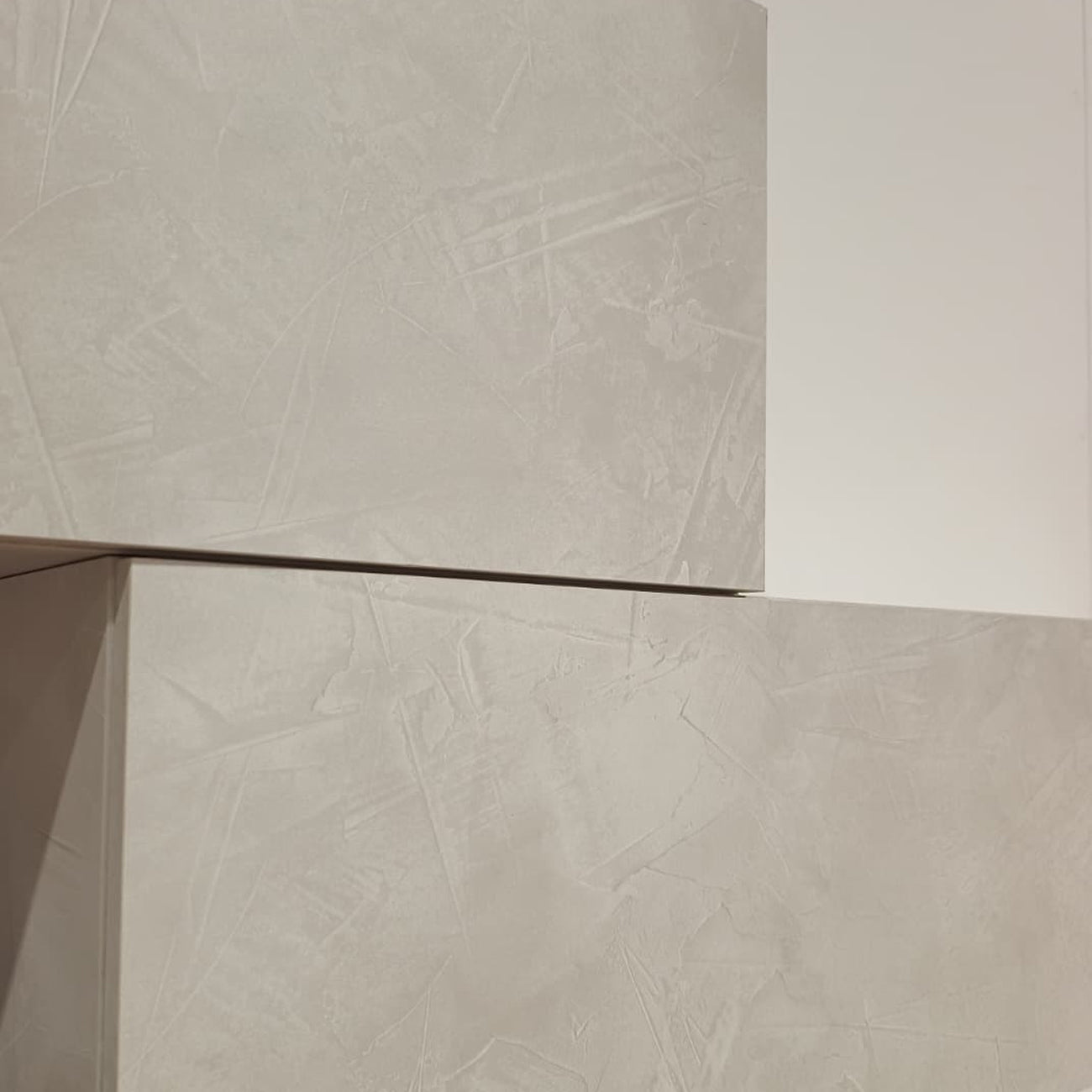 Parete Attrezzata Easy Rovere Scuro e Rovere Chiaro | Design Moderno Sospeso