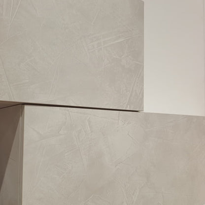 Parete Attrezzata Easy Rovere Scuro e Rovere Chiaro | Design Moderno Sospeso