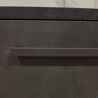 Parete Attrezzata Easy Rovere Scuro e Rovere Chiaro | Design Moderno Sospeso