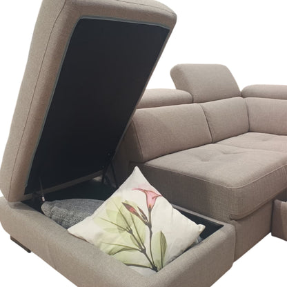 Victor Divano Angolare con Poggiatesta Reclinabile e Chaise-longue | Divano Letto di Design