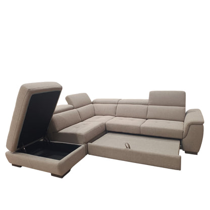 Victor Divano Angolare con Poggiatesta Reclinabile e Chaise-longue | Divano Letto di Design