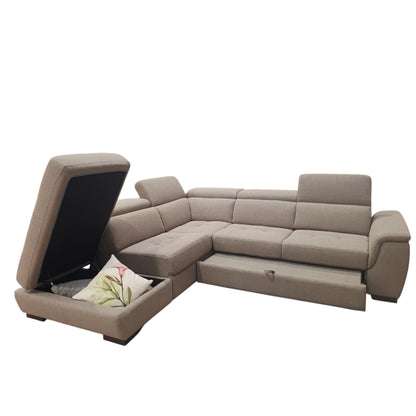 Victor Divano Angolare con Poggiatesta Reclinabile e Chaise-longue | Divano Letto di Design