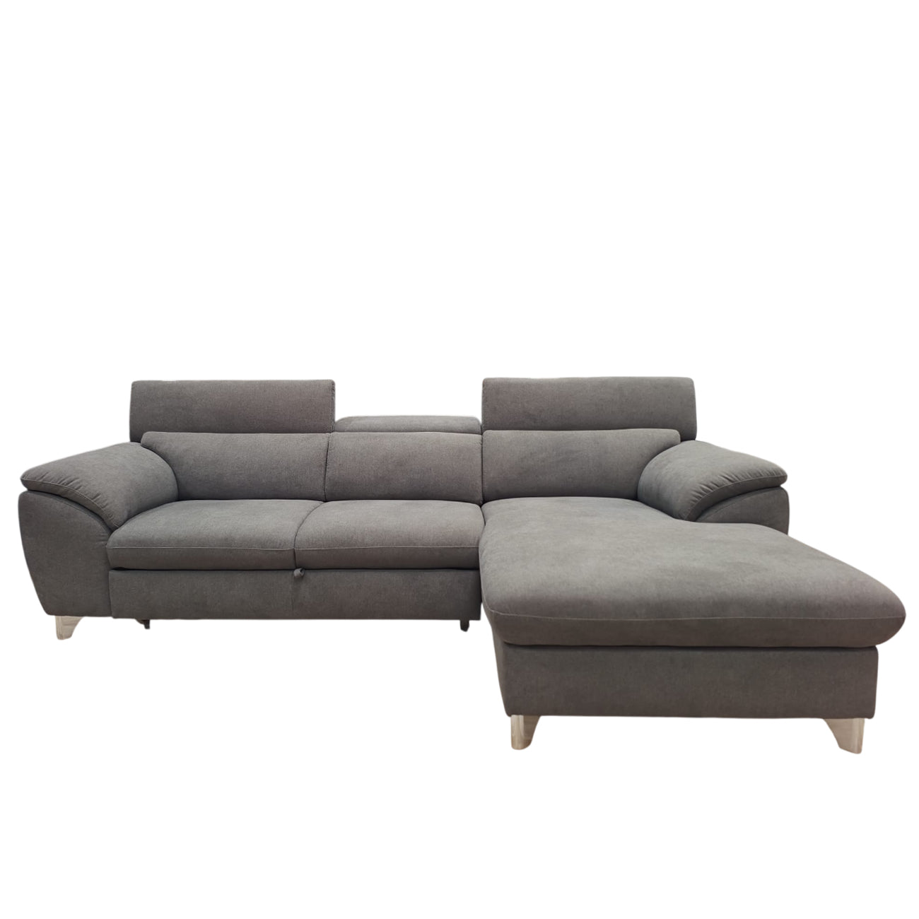 Vale con Chaise-Longue | Divano 3 Posti Letto in Legno Massello dal Design Moderno