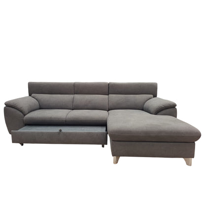 Vale con Chaise-Longue | Divano 3 Posti Letto in Legno Massello dal Design Moderno