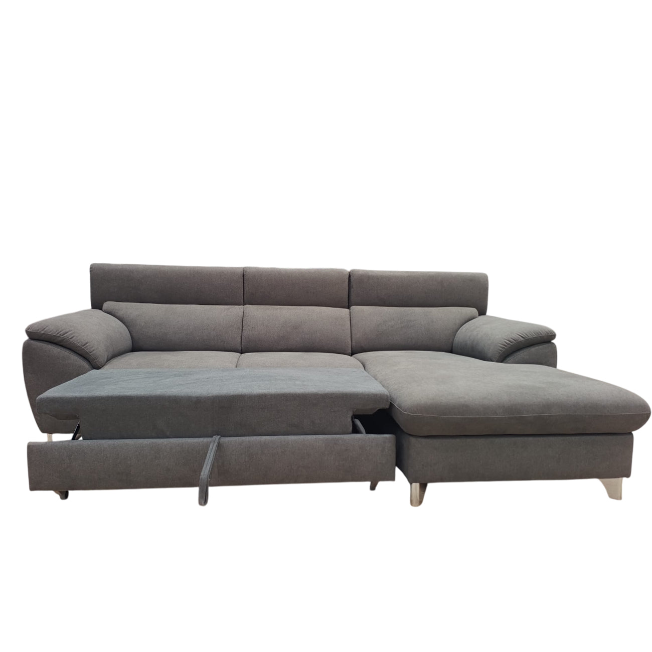 Vale con Chaise-Longue | Divano 3 Posti Letto in Legno Massello dal Design Moderno