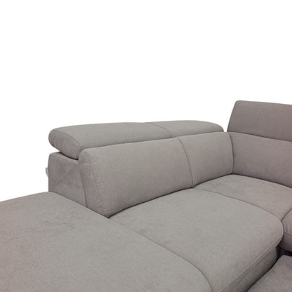 Vale02 ad U | Divano 3 Posti Letto con Angolo Poltrona e Chaise-longue