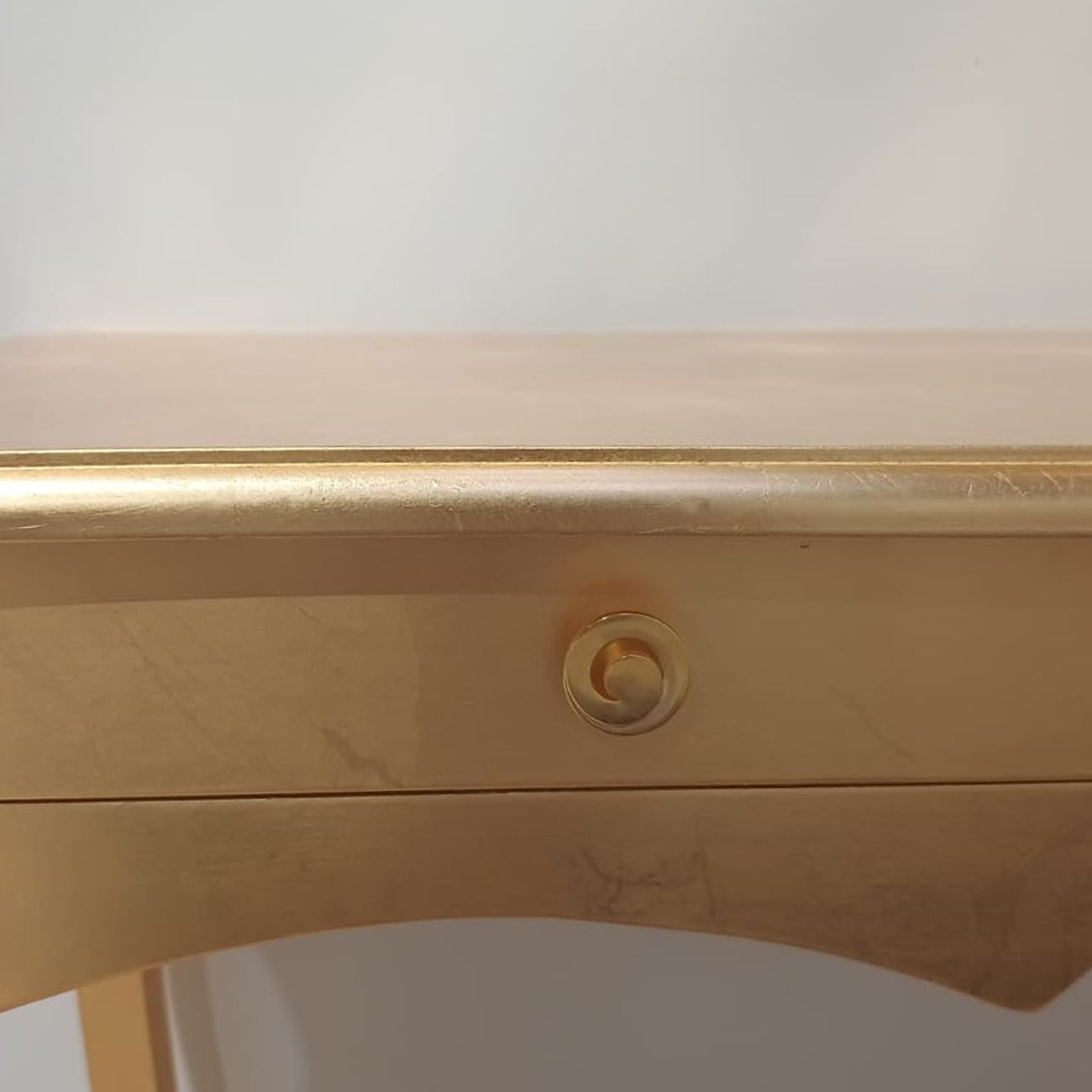 Ingresso Consolle e Specchio Dorati in Legno Massello | Stile Classico Chic