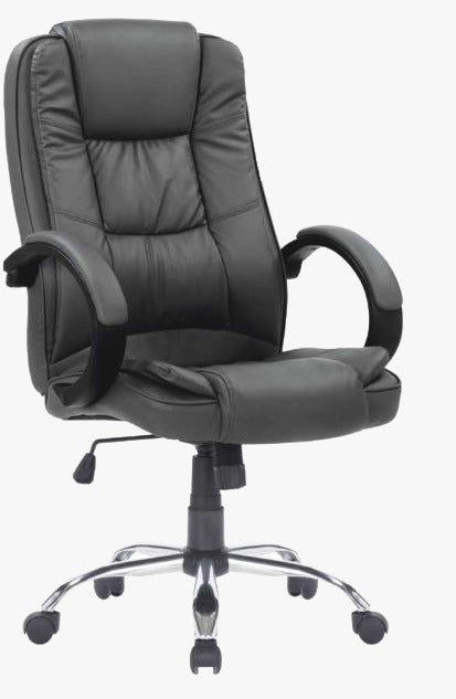 Poltrona Saigon da ufficio Ergonomica in Ecopelle con Braccioli