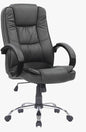Poltrona Saigon da ufficio Ergonomica in Ecopelle con Braccioli